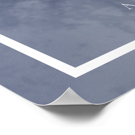 Begrüßung einer Hochzeitsfeier mit klassischem Bla Poster (Ecke)