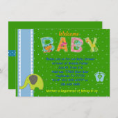 Begrüßung Einladung (Vorne/Hinten)