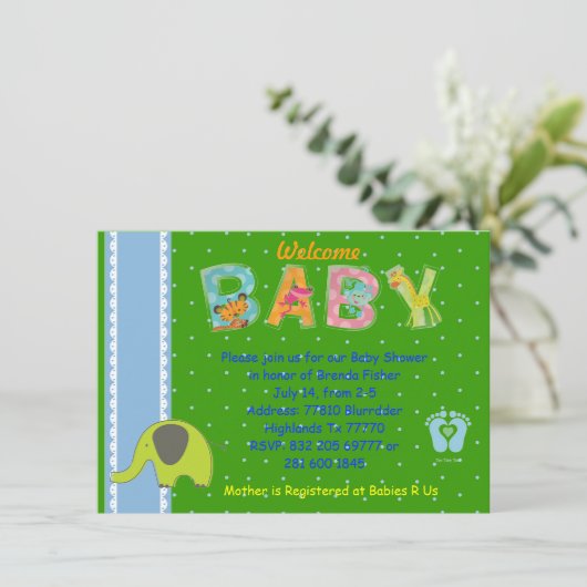 Begrüßung Einladung (Stehend Vorderseite)