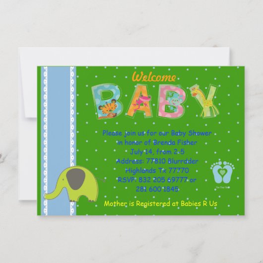 Begrüßung Einladung (Vorderseite)