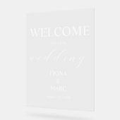 Begrüßung elegant acrylschild (Winkel)