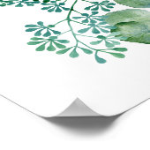 Begrüßung Eucalyptus Watercolor Greenerenerity Bab Poster (Ecke)
