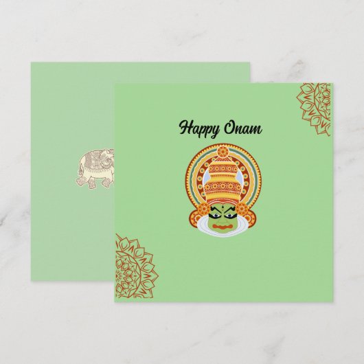 Begrüßung Feiertagskarte (Vorne/Hinten)