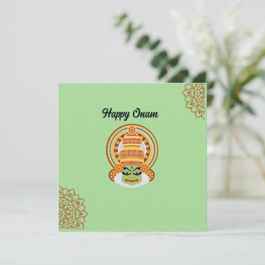 Begrüßung Feiertagskarte (Stehend Vorderseite)