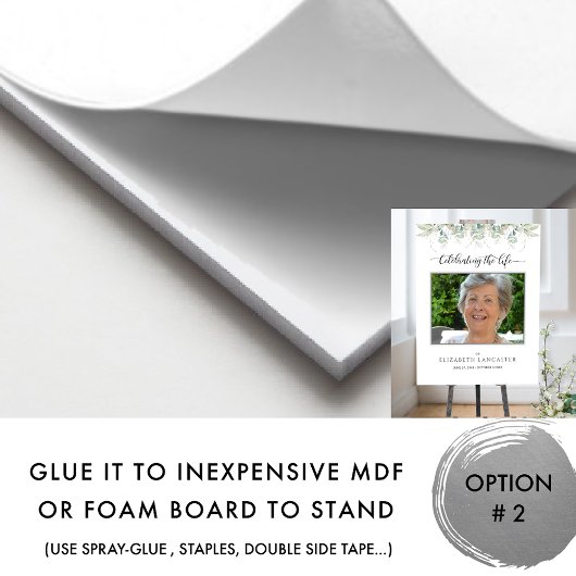 Begrüßung Foto Elegantes Grün Poster