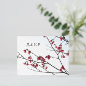 Begrüßung Frühjahr/Oriental Zen Flora UAWG Einladungspostkarte (Stehend Vorderseite)