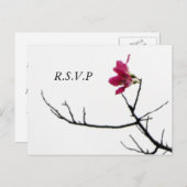 Begrüßung Frühjahr/Oriental Zen Flora UAWG Einladungspostkarte (Vorne/Hinten)