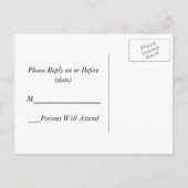 Begrüßung Frühjahr/Oriental Zen Flora UAWG Einladungspostkarte (Rückseite)