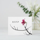 Begrüßung Frühjahr/Oriental Zen Flora UAWG Einladungspostkarte (Stehend Vorderseite)