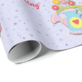 Begrüßung Frühlingswasser kann Geschenkpapier (Rolleneckpunkt)