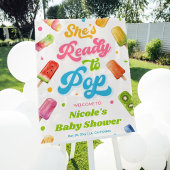Begrüßung für Pop Baby Dusche Acrylschild