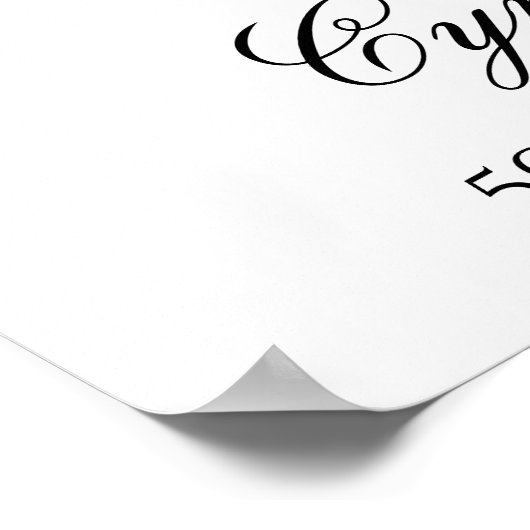 Begrüßung Geburtstags-Poster Poster (Ecke)