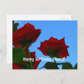 Begrüßung Geburtstagskarte Postkarte (Vorne/Hinten)