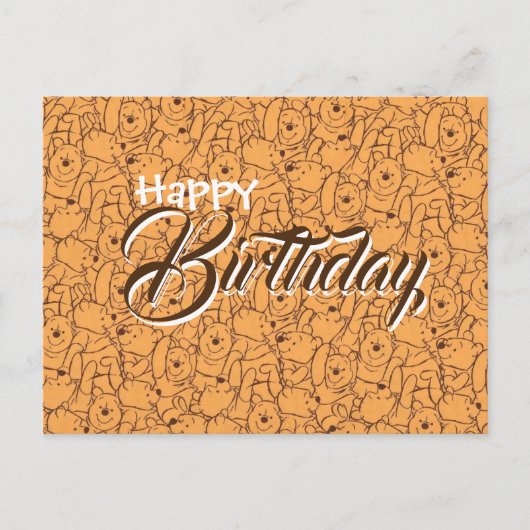 Begrüßung Geburtstagskarte Wenny the pooh Postkarte (Vorderseite)