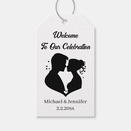 Begrüßung Geschenkanhänger (Vorderseite)