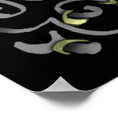 Begrüßung Halloween LIEBE Rose 24x36 Poster (Ecke)