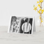 Begrüßung: Halloweenfeld Karte (Gelbe Blume)