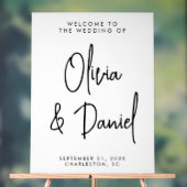 Begrüßung handgeschriebener Skriptschrift Acrylschild (Neutral)