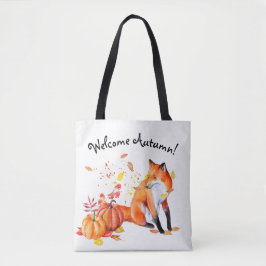 Begrüßung Herbstfox Totbeutel Tasche