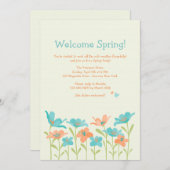 Begrüßung im Frühjahr Einladung (Vorne/Hinten)