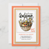 Begrüßung im Herbst Einladung (Vorderseite)