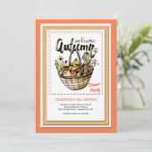 Begrüßung im Herbst Einladung (Stehend Vorderseite)