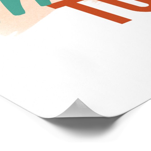 Begrüßung im Retro-Kompliment/Begrüßung Poster (Ecke)