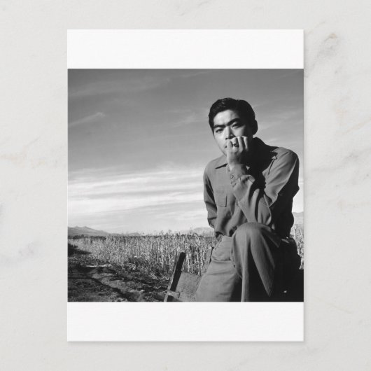 Begrüßung in Manzanar, 1943 Postkarte (Vorderseite)