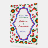 Begrüßung in Mexiko Acrylschild (Winkel)