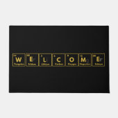 Begrüßung in periodischem Tabellenstil für Chemike Fußmatte (Vorderseite)