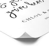 Begrüßung in tropischen Foliage Poster (Ecke)