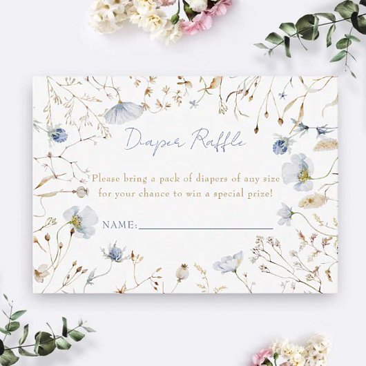 Begrüßung Kleine Wildblume Windeln Umklammerung Begleitkarte