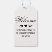 Begrüßung Liebe ist süße Herzkalligraphie Geschenkanhänger (Vorderseite)