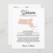 Begrüßung MASSACHUSETTS Brief & Unterkunft JEDE FA (Vorne/Hinten)
