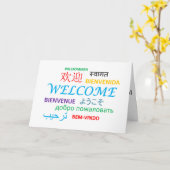 Begrüßung mehrerer Sprachen Karte (Gelbe Blume)