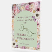 Begrüßung Minze Grün Blumenbogen Sommerbridal Acrylschild (Winkel)