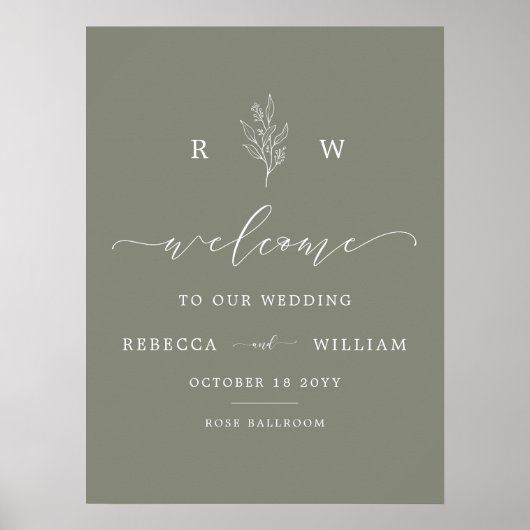 Begrüßung mit Begrüßungsschreiben für die grüne Bl Poster (Vorne)