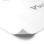 Begrüßung mit einer Pink- und einer grünen Kaninch Poster (Ecke)