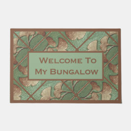 Begrüßung mit Gingko-Blätter Fußmatte