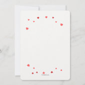 Begrüßung mit Liebe Foto Geburtsankündigung Einladung (Rückseite)