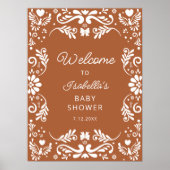 Begrüßung mit mexikanischer Babydusche Poster (Vorne)