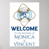 Begrüßung mit Wasserfarbe Poster (Vorne)