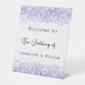 Begrüßung mit weißer Lava Sockelschild (Vorderseite)