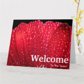 Begrüßung neuer Mitarbeiter Karte (Gelbe Blume)