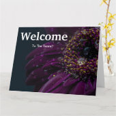 Begrüßung neuer Mitarbeiter Karte (Gelbe Blume)