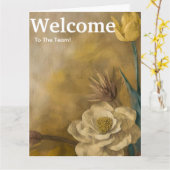 Begrüßung neuer Mitarbeiter Karte (Gelbe Blume)