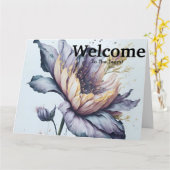 Begrüßung neuer Mitarbeiter Karte (Gelbe Blume)