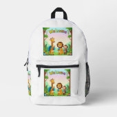 Begrüßung Niedlicher Jungle Animes School Rucksack (Vorderseite)