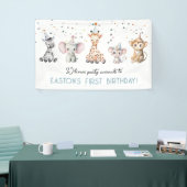 Begrüßung Party Tiere Safari Geburtstag Banner (Messeveranstaltung)