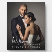 Begrüßung personalisierter Fotos Fotoplatte (Vorderseite)